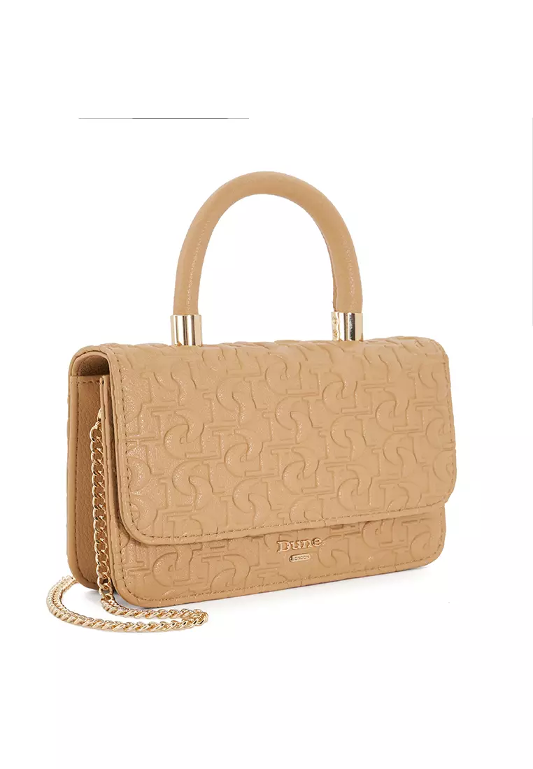 Darlyn Monogram Grab Crossbody Camel