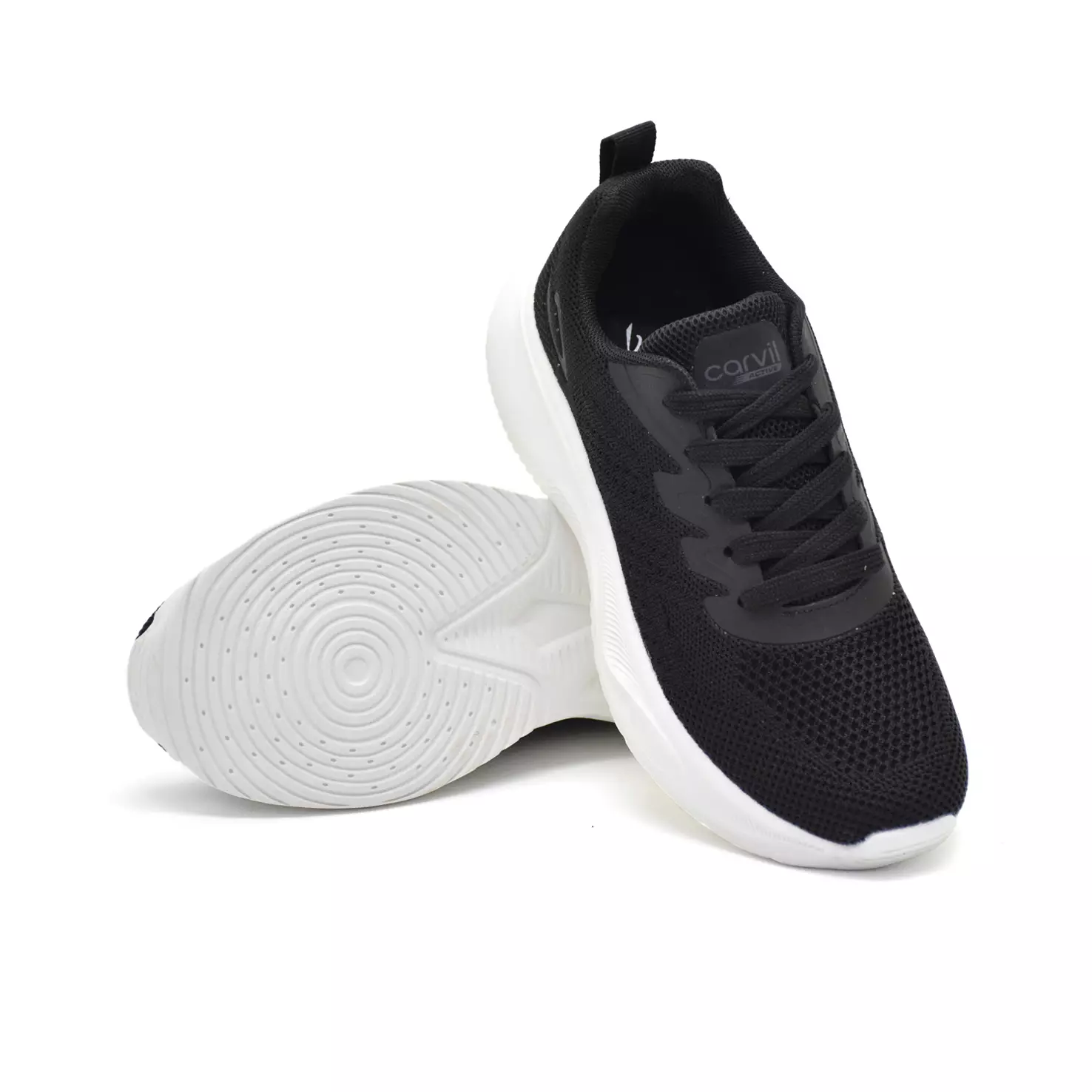 Carvil Sepatu Sekolah Anak Zuppa-02 ST Black/White