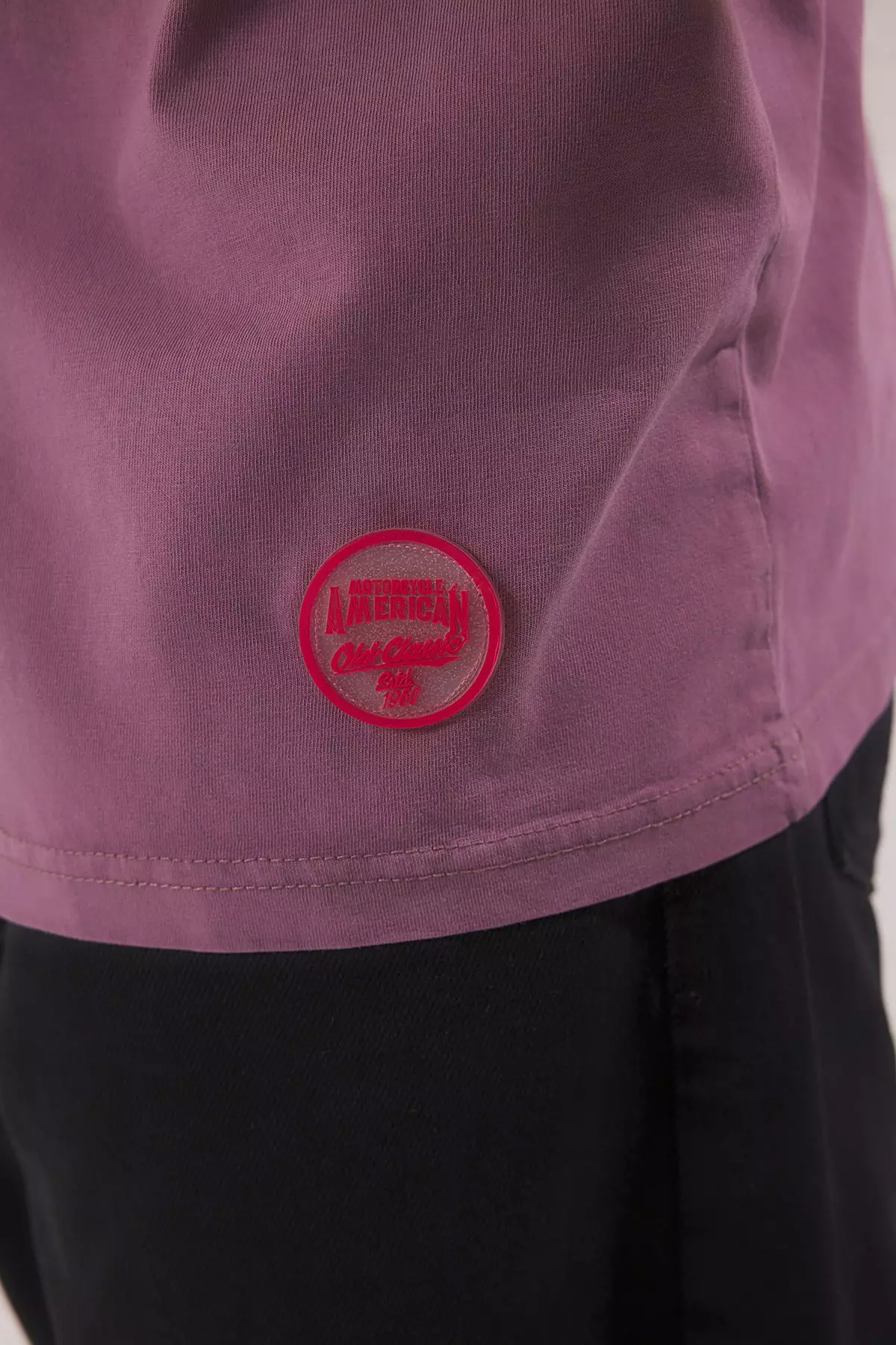 Premium Purple Oversize/Wide Cut Faded Effect 100% Cotton T-Shirt TMNSS23TS00153