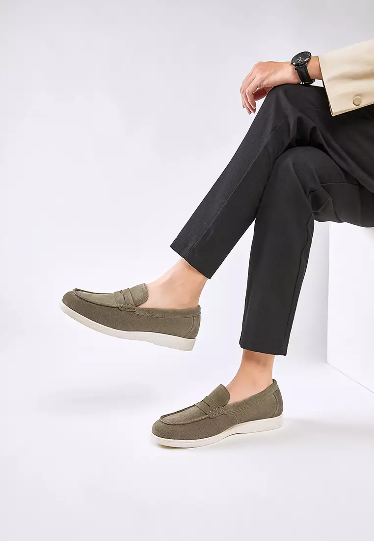 Cow Suede Penny Loafers KB8848-2