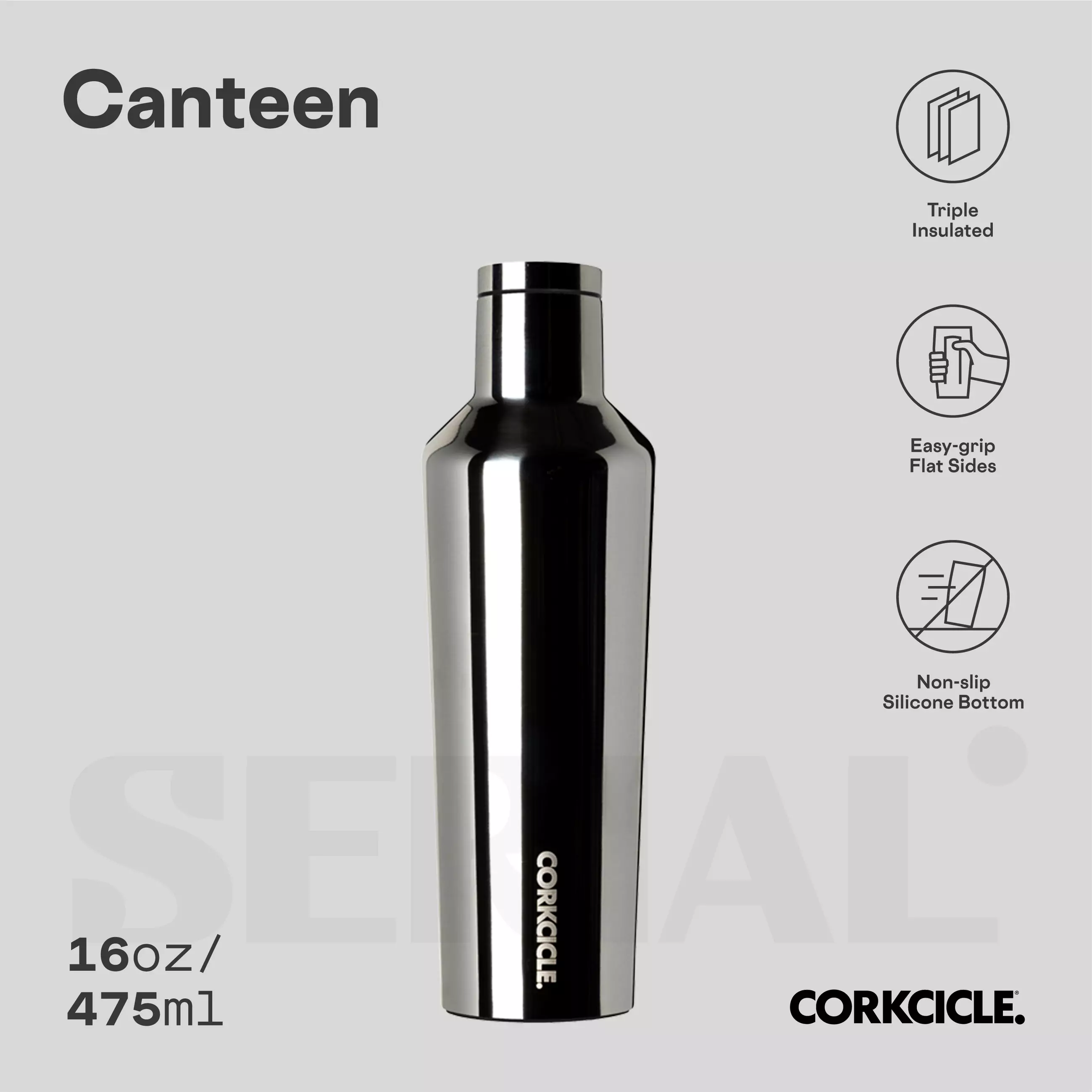 Jual Corkcicle CORKCICLE® Canteen 16oz Tungsten Original 2024