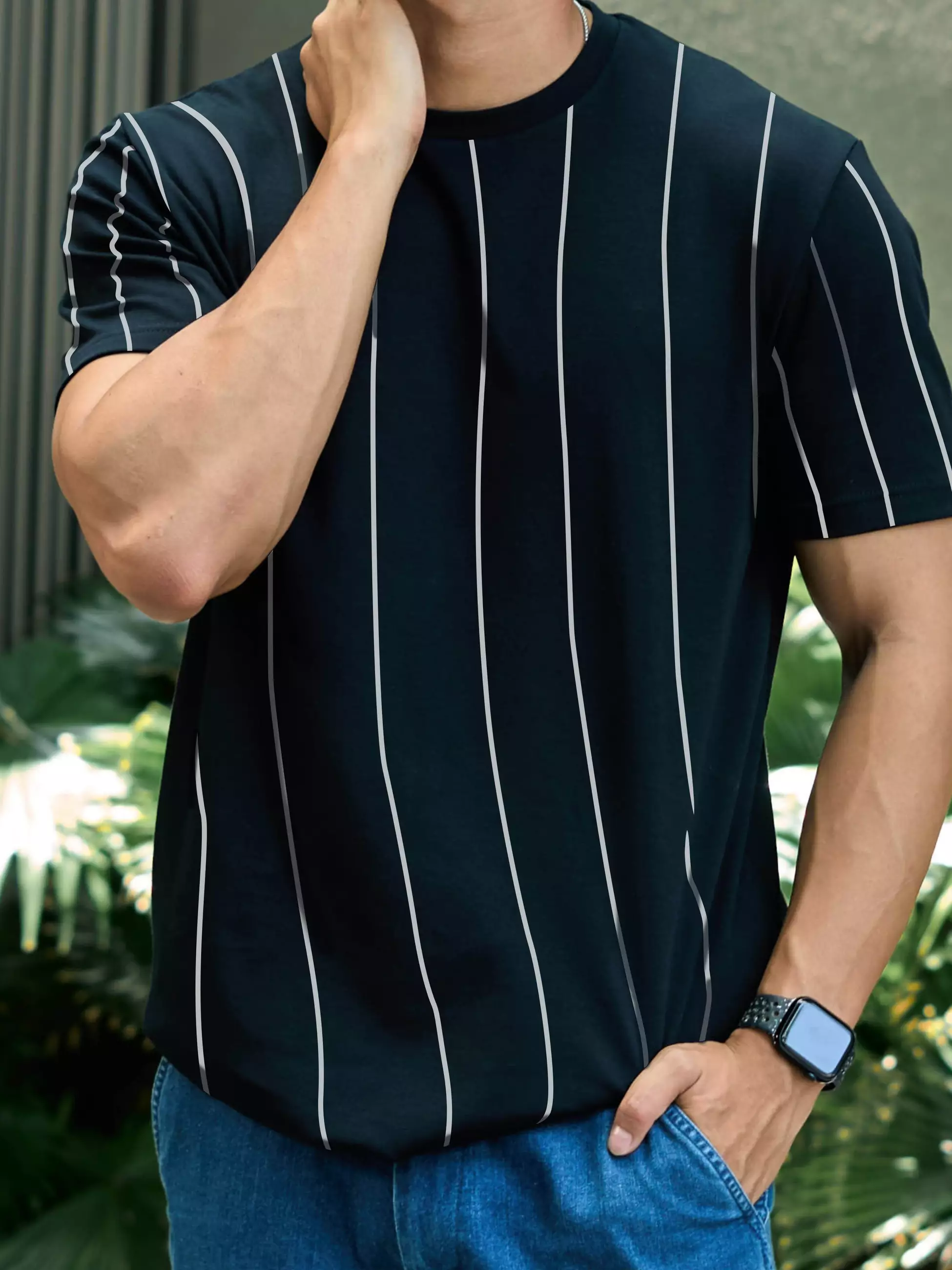 Kale Uranus Black / Cotton Cloudy / Kaos Boxy Fit / Kaos Korea / Atasan Kaos Pria / Kaos Basic Pria