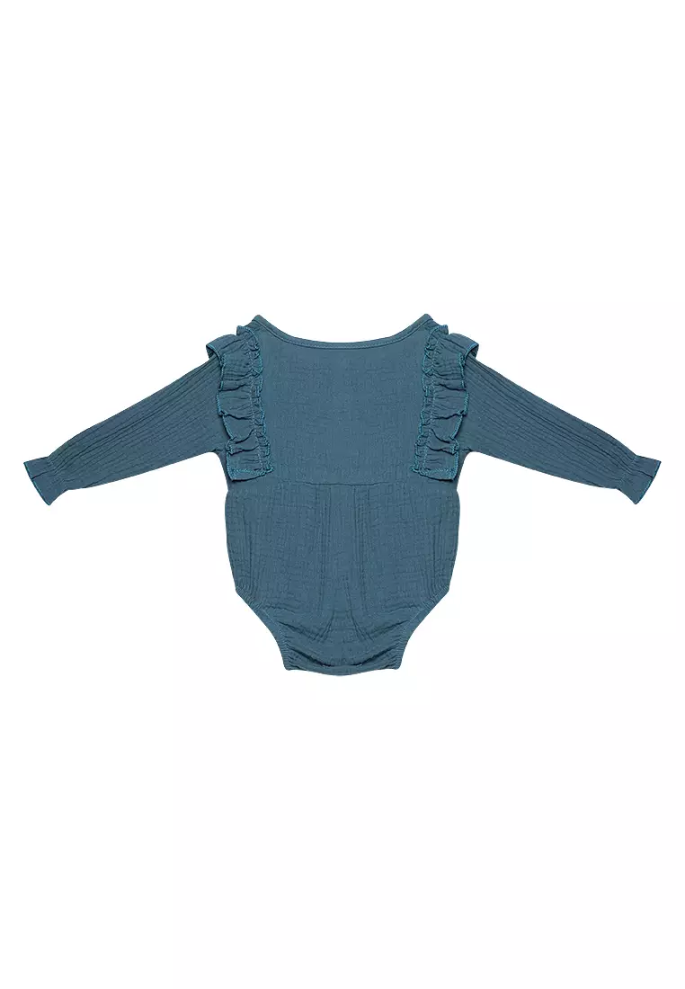 Solinas Ruffled Long Sleeves Playsuit