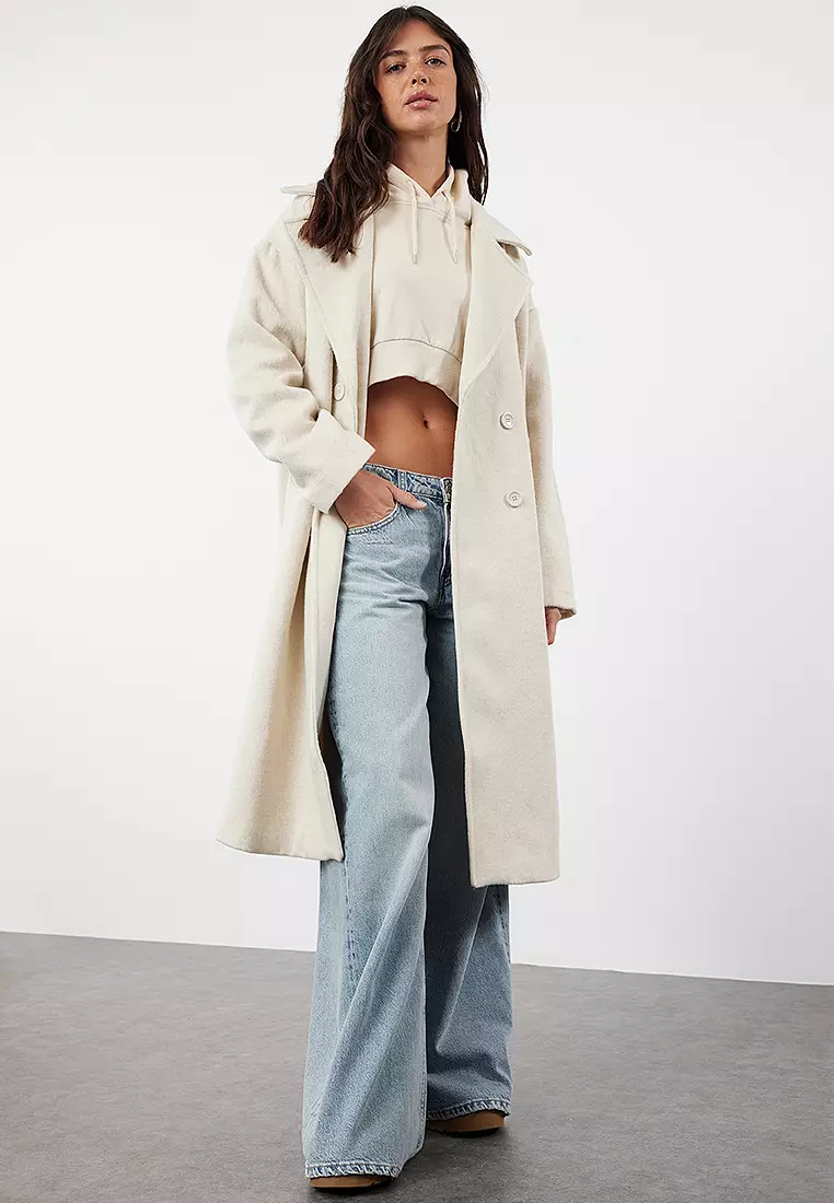 Button Closure Cachet Overcoat