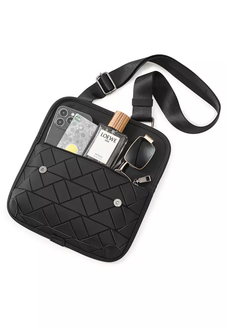 菱形紋理仿皮單肩包 ET20141-7