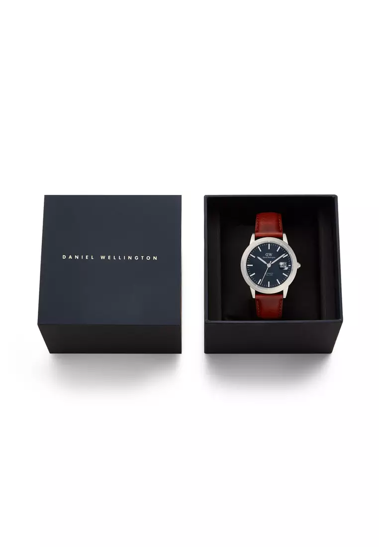 Iconic Automatic 40mm St Mawes Silver Arctic  - Enamel Dial - Men Watch Automatic movement watch DW Official Authentic Original