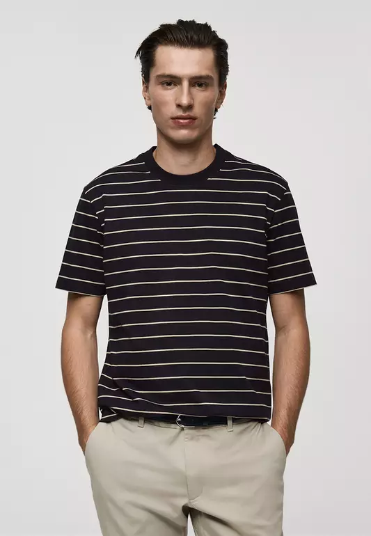 100% Cotton Striped T-Shirt