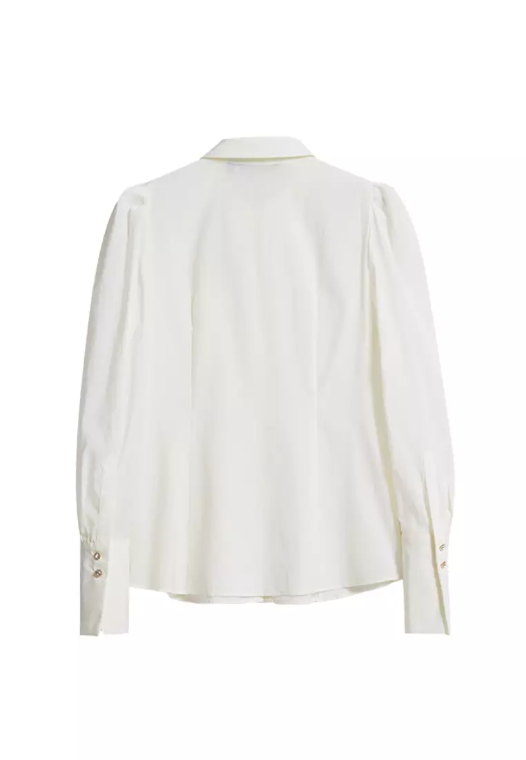 Formal Long Sleeve Shirt with Side Pocket