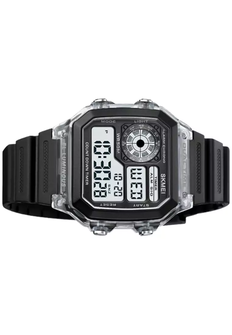 Jam Tangan Pria Digital Waterproof Many Function Strap Tali Material Silicone IR16 ORIGINAL