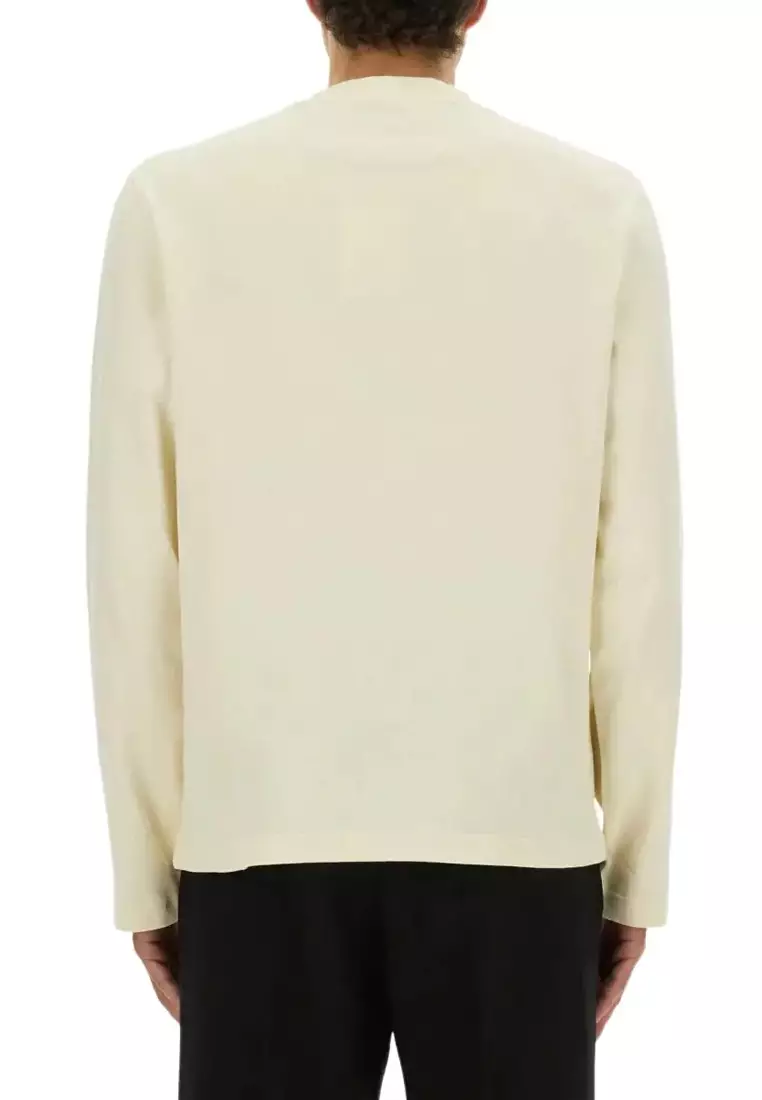 Men's Long Sleeve T-Shirt In White 25HTSM00570AJ0 0226 150