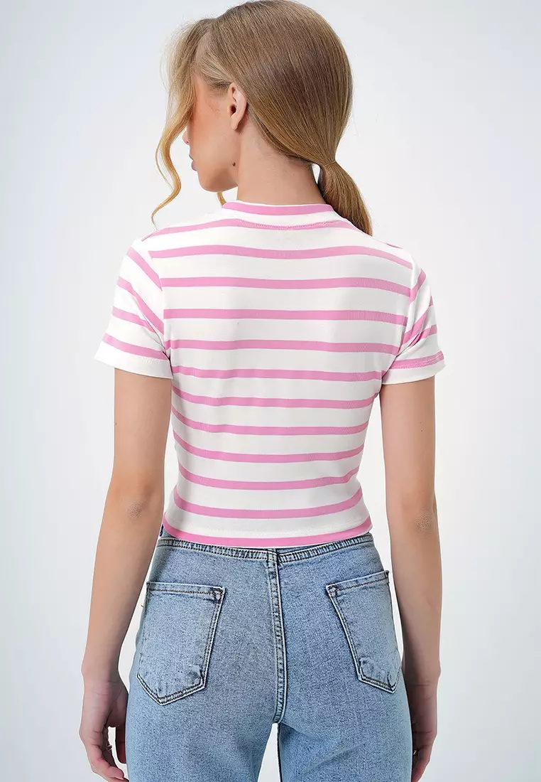Striped Crop Top