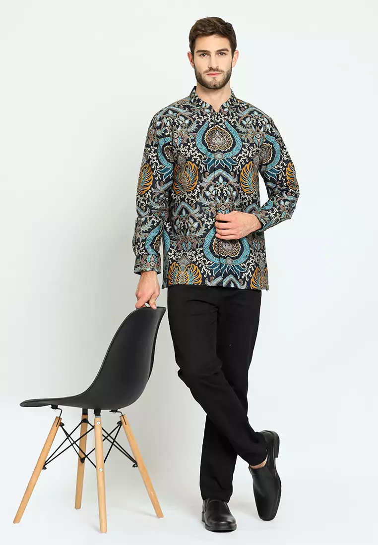 Hadinata Batik Kemeja Koko Panjang Furing Manoj
