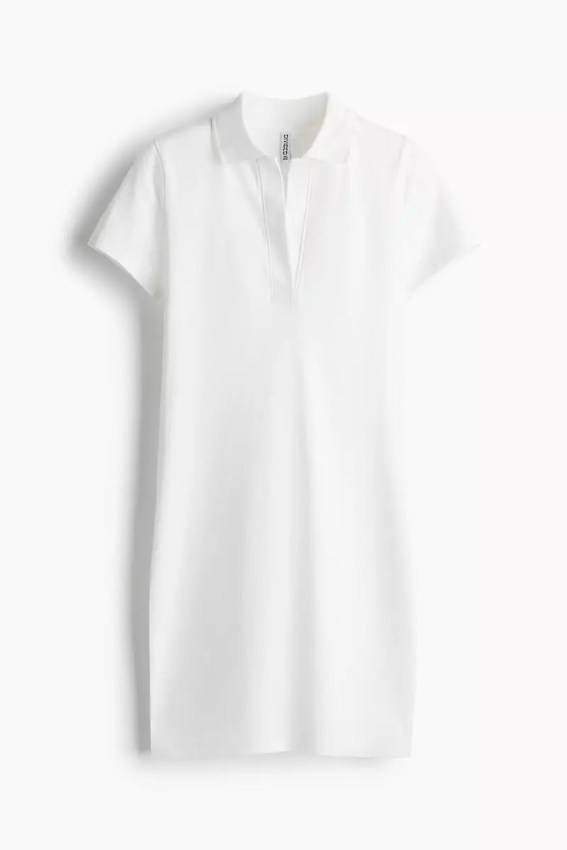 ★GLOWNY★HERITAGE POLO DRESS (WHITE)★正規品/韓国直送料込 HERITAGE POLO DRESS (WHITE) - GLOWNY
