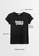 SUB black Women Short-Sleeve Graphic Tee C9958AACBF6295GS_5