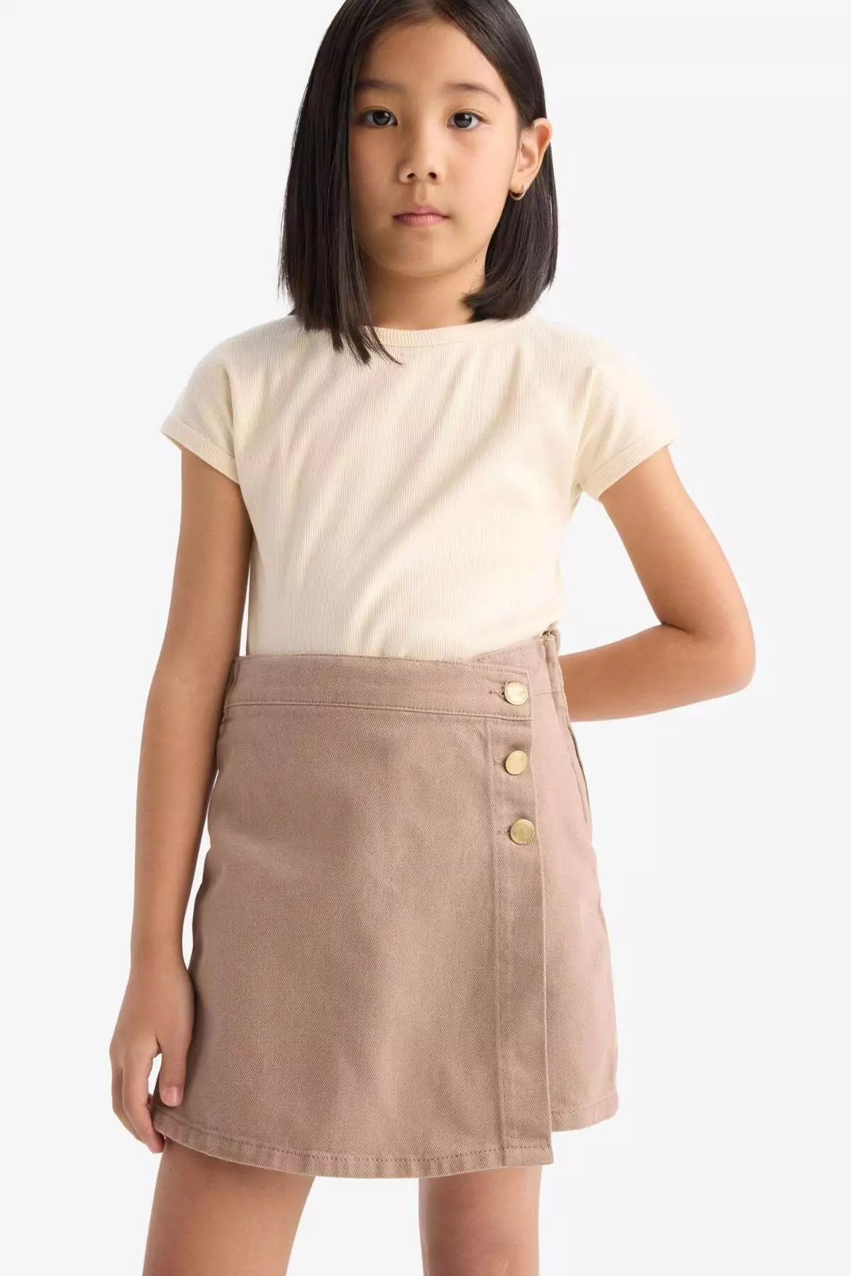 Girl's Gabardine Shorts Skirt D9305A825Sm
