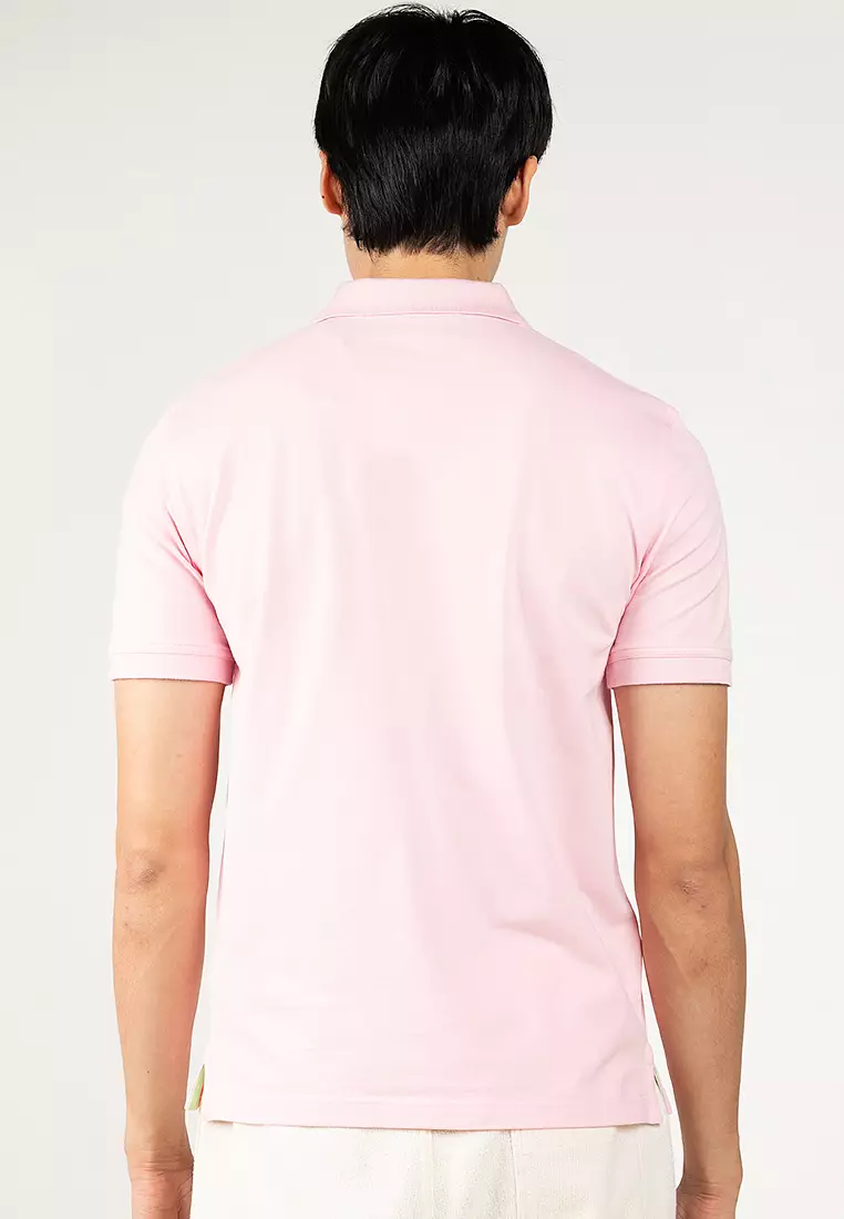Contrast Pique Polo Shirt