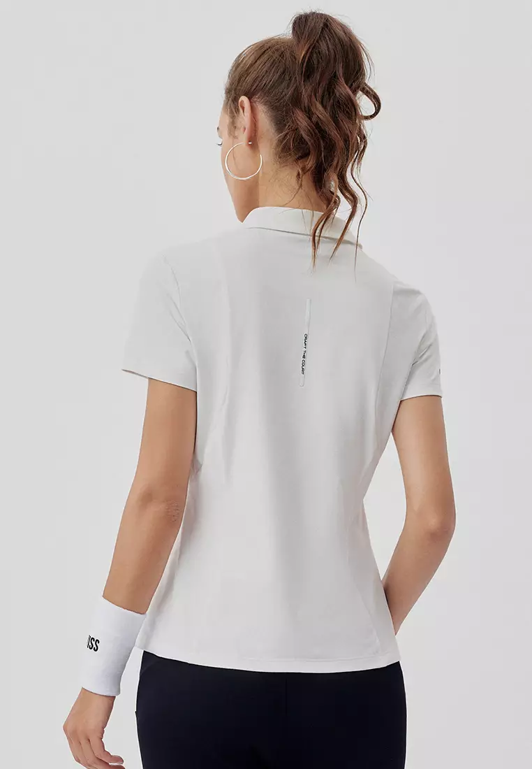 女裝 K-SWISS LOGO UPF50+防曬吸汗速乾T裇