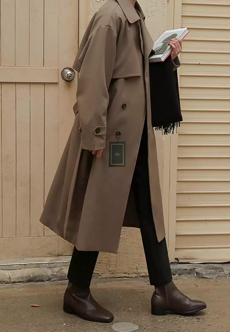 Thin Double Breasted Trench Coat MYQ8350