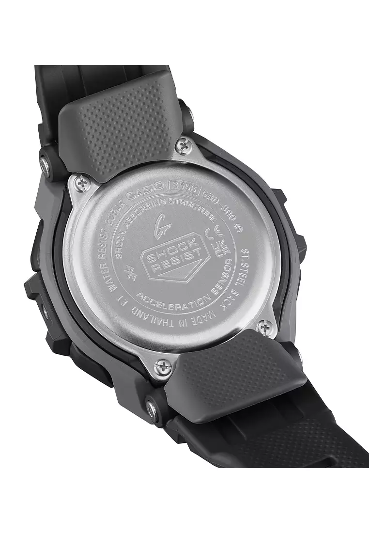 Casio G-Shock G-SQUAD Jam Tangan Digital Pria - Black Resin Band - GBD-300-1D