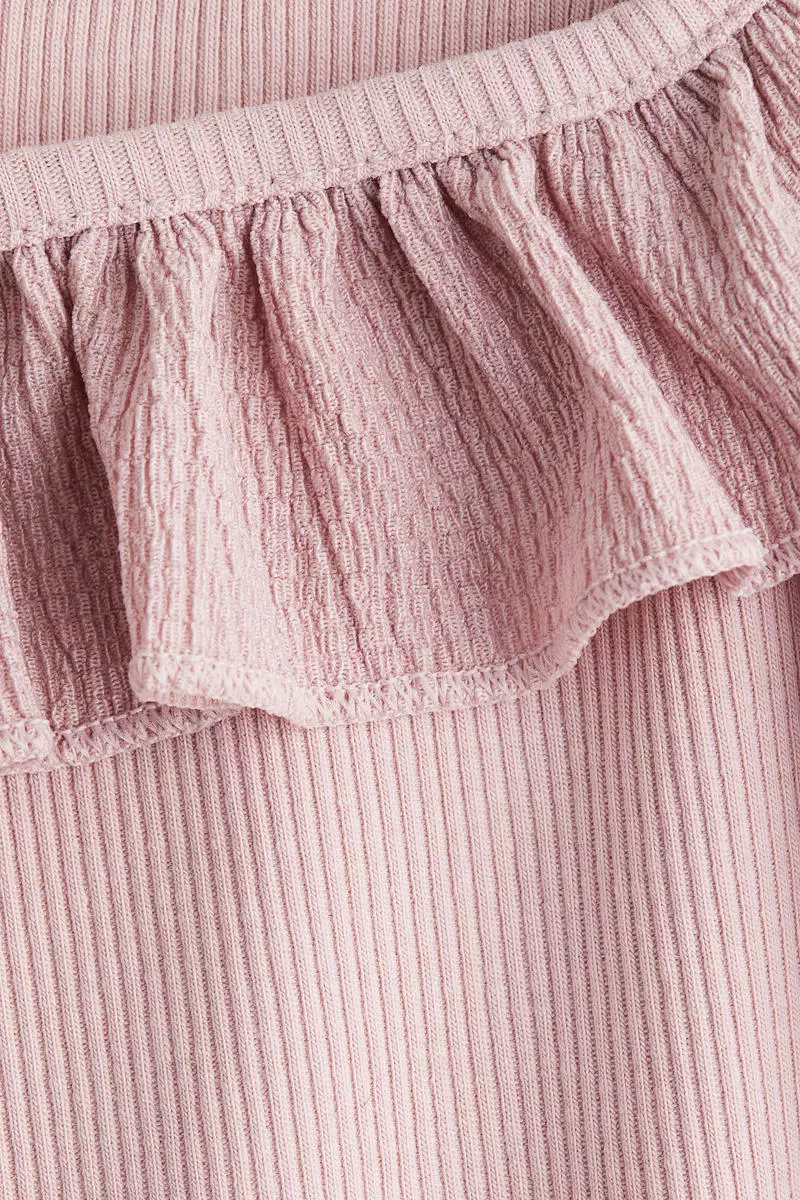 Frill-trimmed vest top