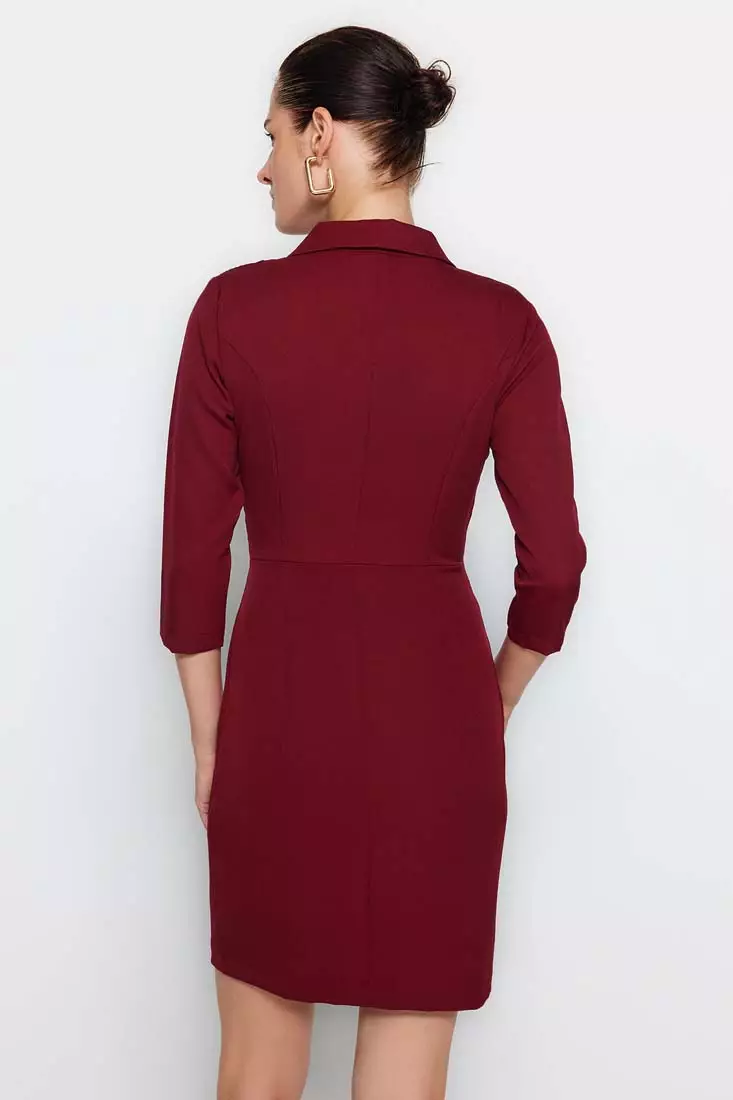 Buy Trendyol Jacket Collar Dress 2024 Online ZALORA