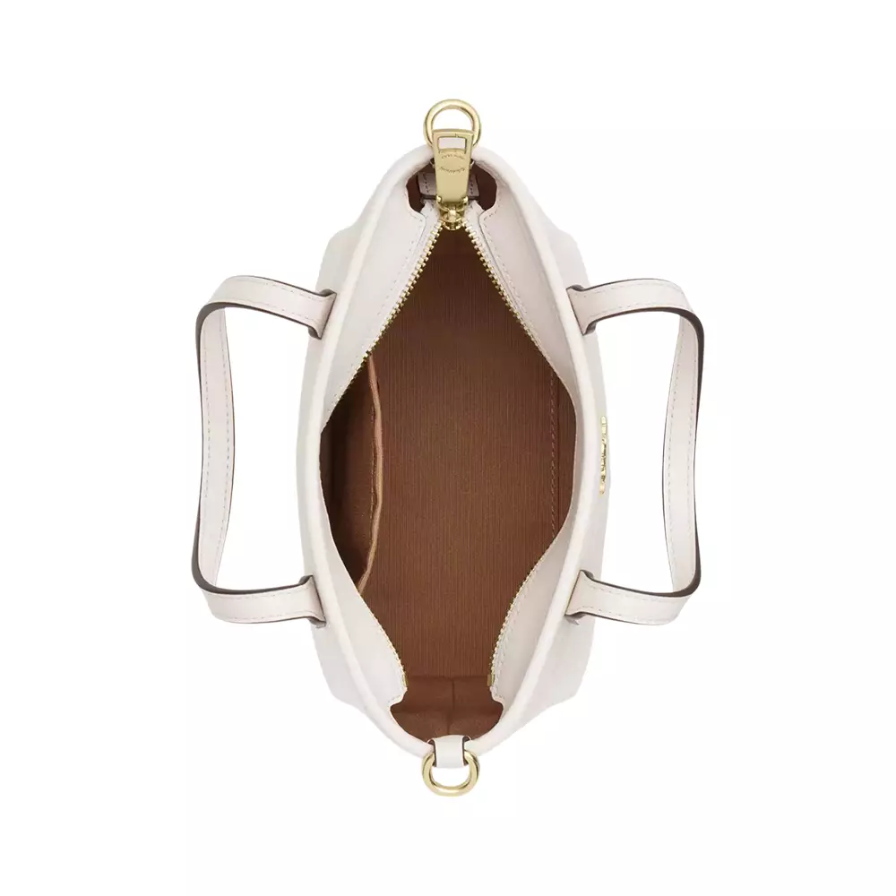 City Mini Handbag In Signature Canvas White Chalk
