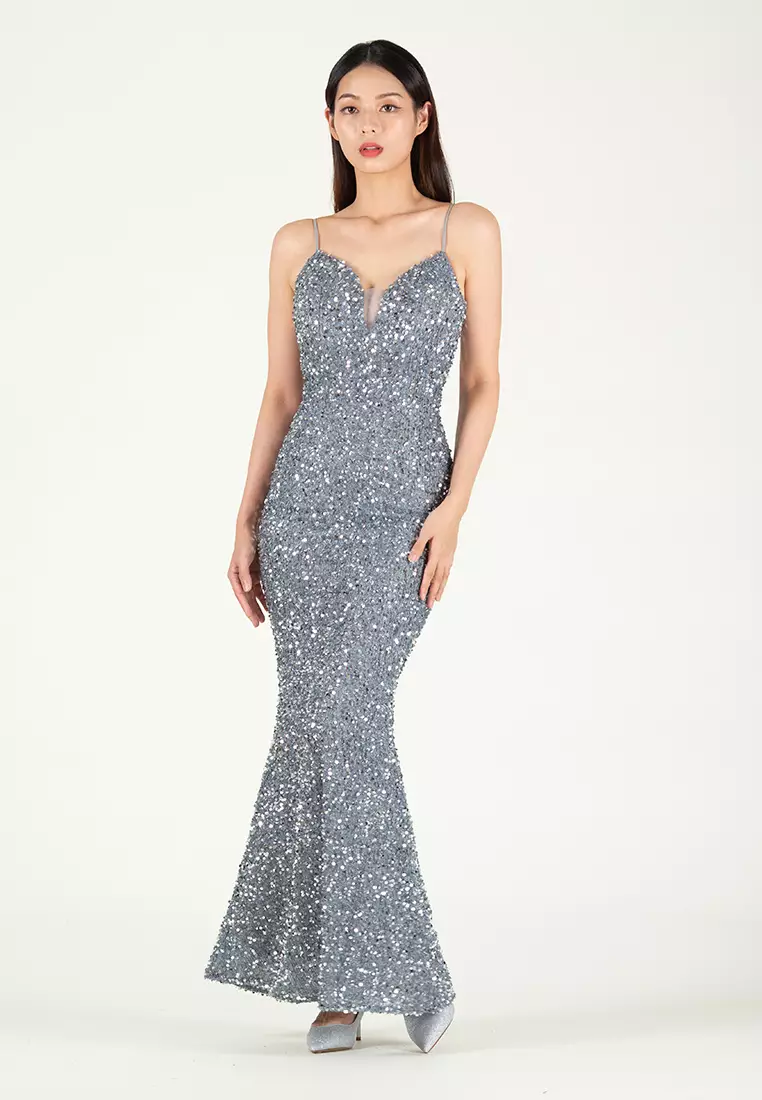 Silver 2024 dinner dress