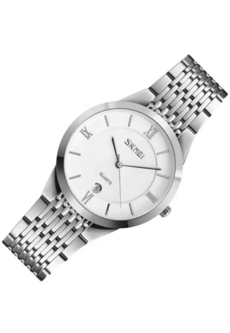 Jam Tangan Analog Casual Pria Waterproof Strap Tali Material Stainless Steel LQ24 ORIGINAL