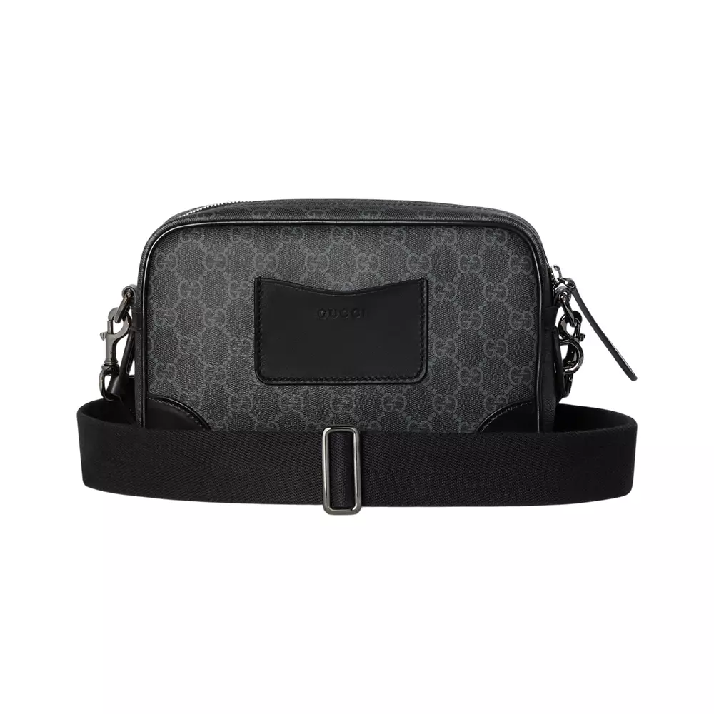 GG Emblem Small Crossbody Bag Black