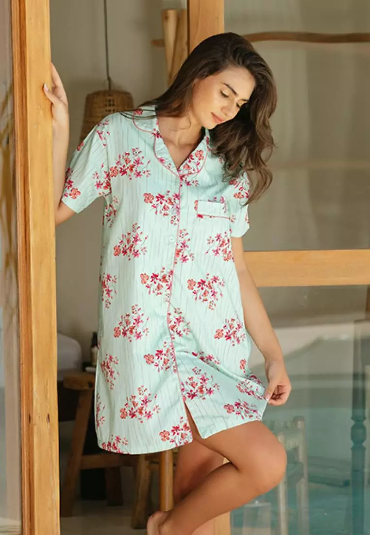 Luludi Piyama LN 5124 - Tosca motif bunga