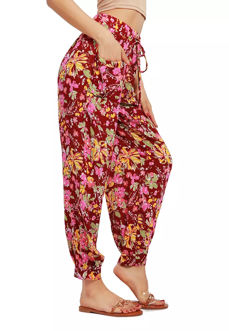 Floral Printed Harem Pants