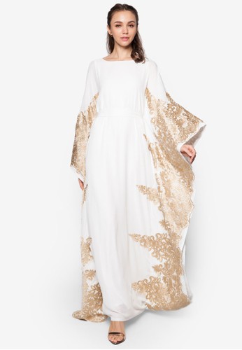 Lace Piece Kaftan, 服飾,zalora 台灣 洋裝