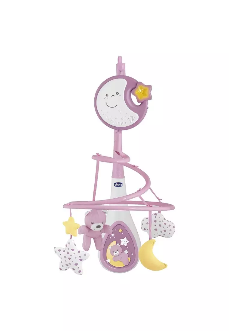 Next 2 Dreams 3-in-1 Cot Mobile- Pink