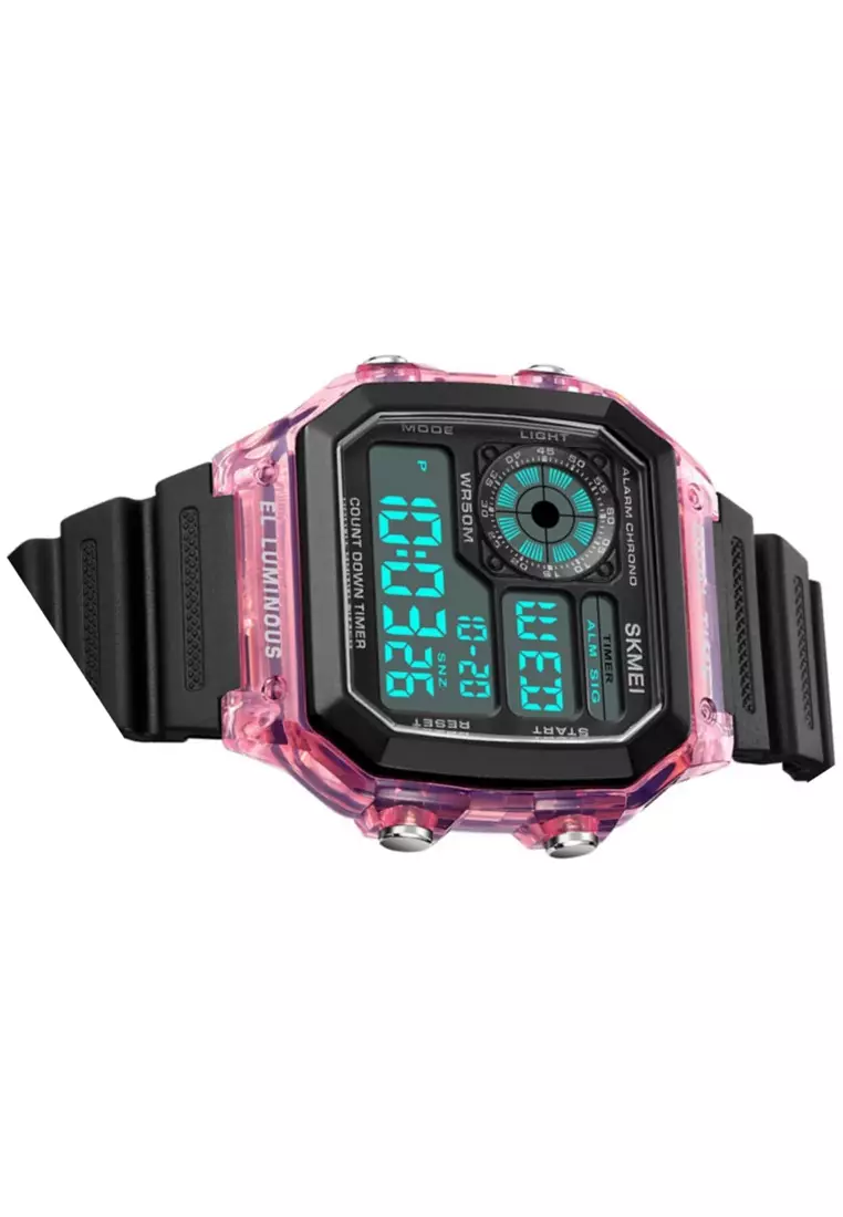 Jam Tangan Pria Digital Waterproof Many Function Strap Tali Material Silicone IR16 ORIGINAL