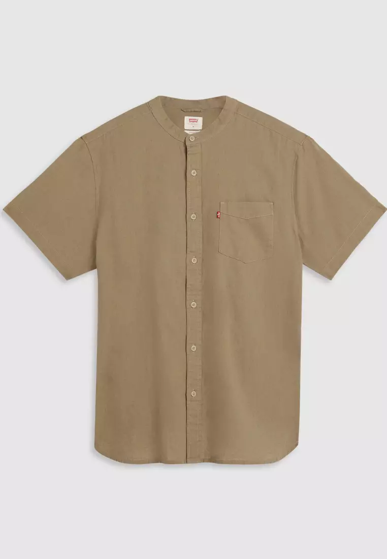 Levi's® Men's Short-Sleeve Banded Collar Shirt (69891-0018)