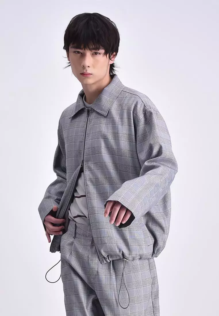 Bench x Kim Soo Hyun Men's Plaid Jacket