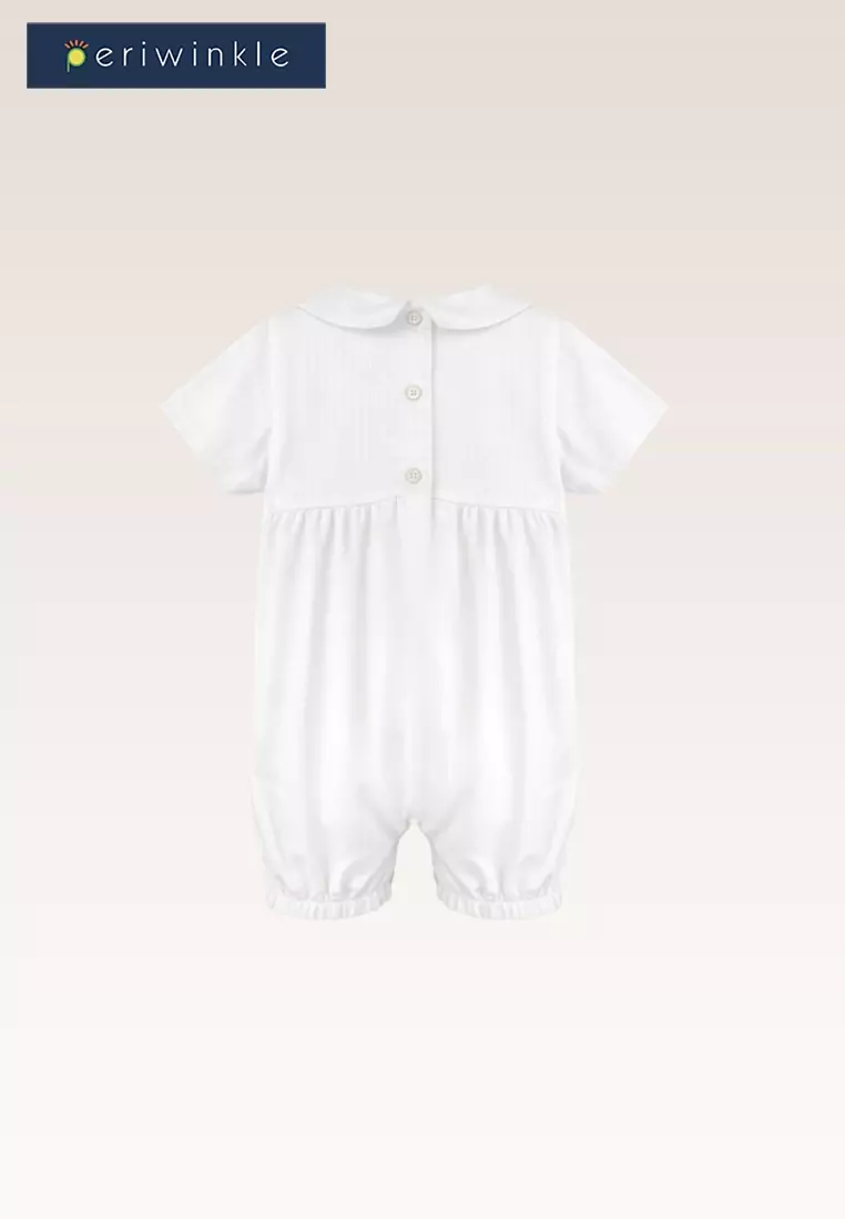 Ayden Baby Boys White Romper Christening Set