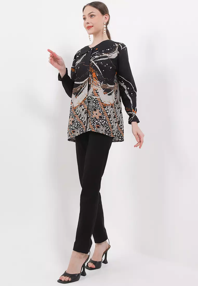 Tyaga Blouse Batik Premium Wanita Casual Modern