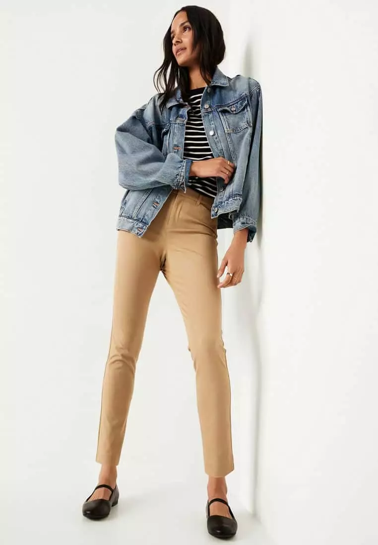 High-Waisted Pixie Skinny Ankle Pants For Women
