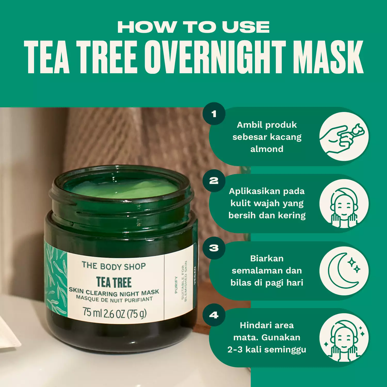 Tea Tree Skin Clearing Night Mask 75ml