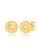 ELLI GERMANY gold Round Sun Coin Antique Stud Earrings A528AAC95527AAGS_2