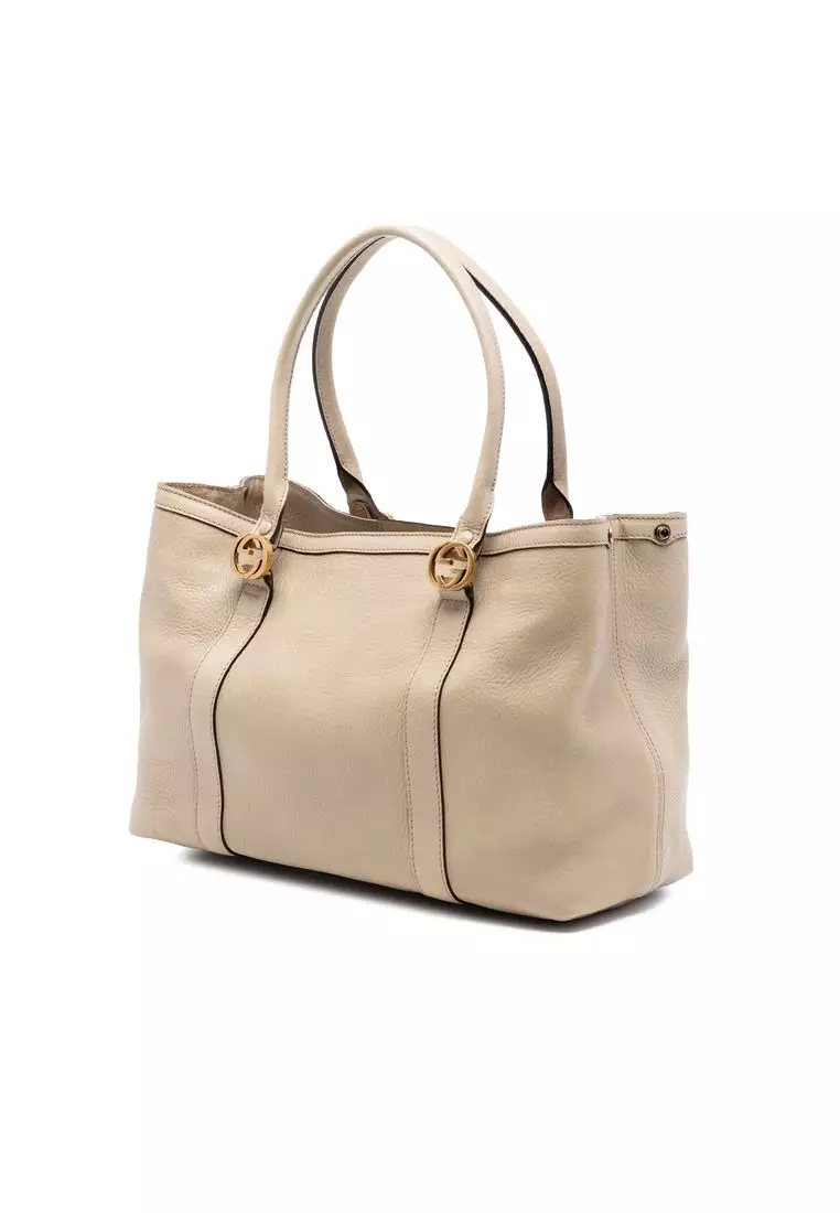 Pre-Loved Gucci Pebbled Calfskin Miss Gg Tote