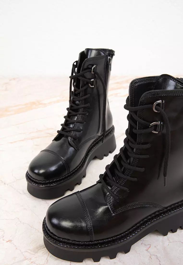 Women's Black Boots - 19755 Model Bootie