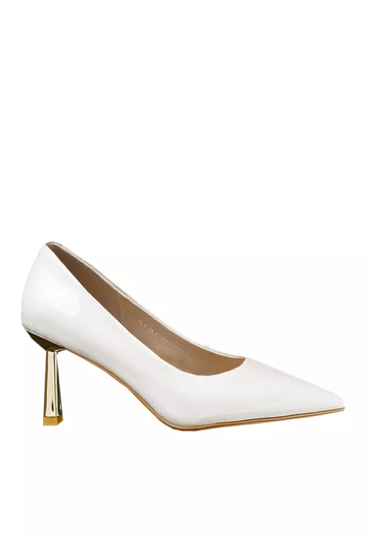 Discount on Twenty Eight Shoes  shoes - SKU: VANSA Fashion Sheep Patent Leather Mid Heel Pumps VSW-H01166726
