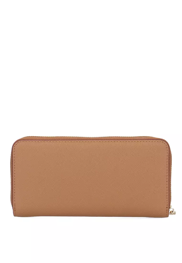 Gabbie Zip Around Wallet - Dark Beige