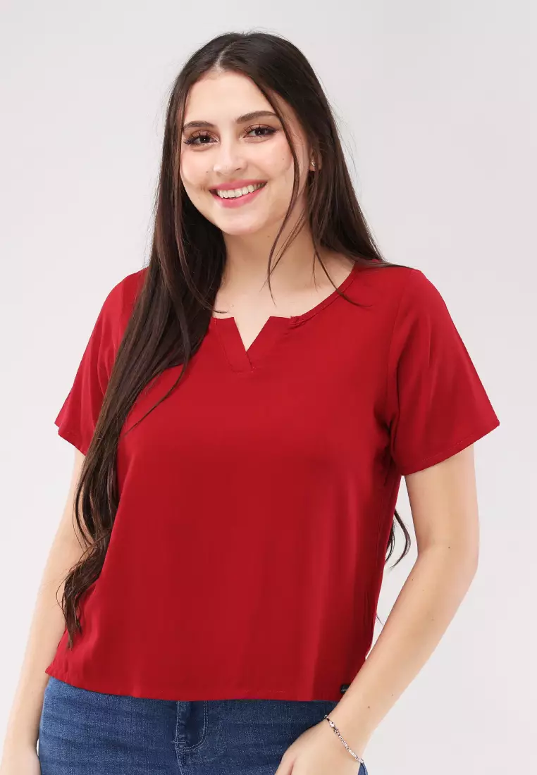 Soft Linen Woven Short Sleeves Blouse
