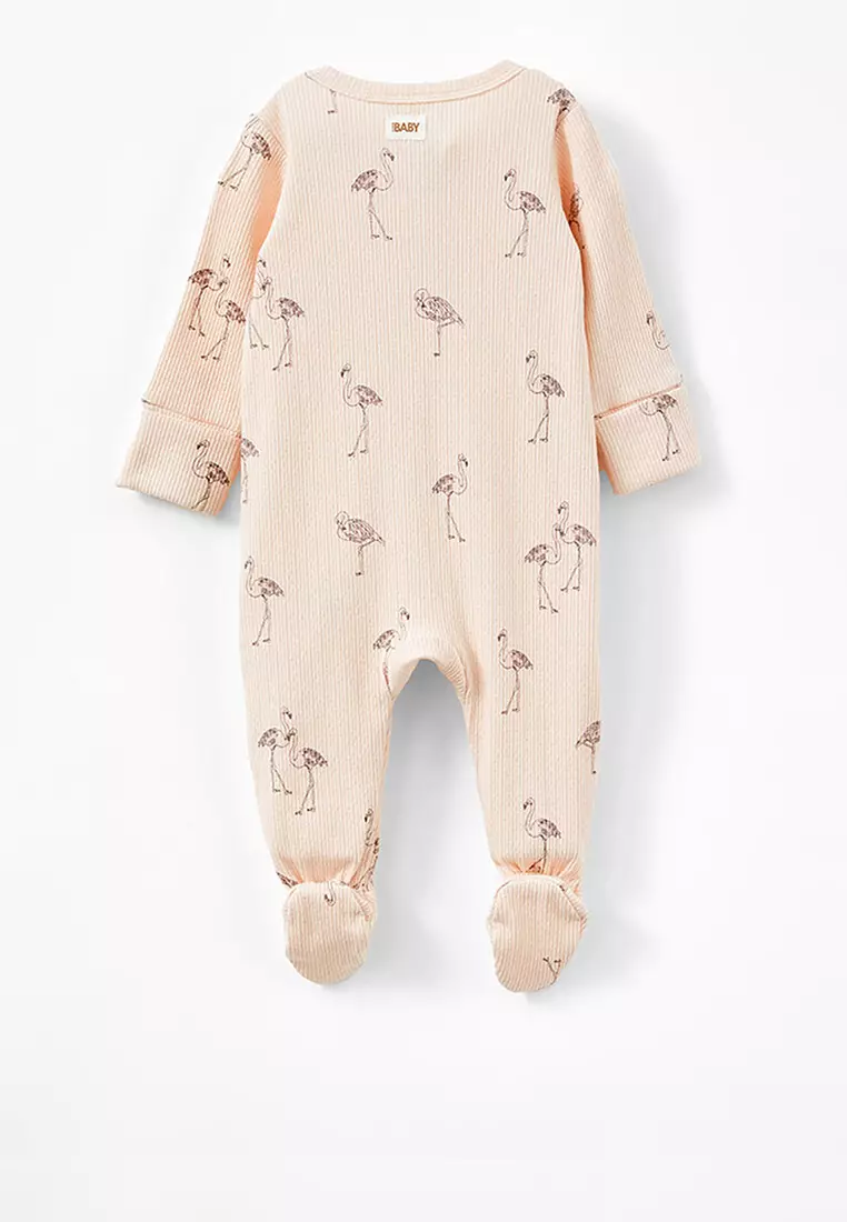 Organic Pointelle Zip Romper