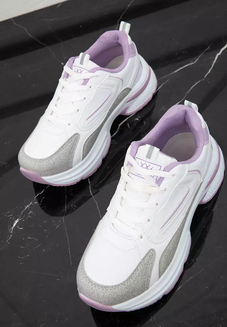 Women's Sneakers - Ice, White and Lilac 19686