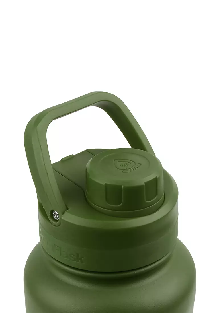 32oz Hunter Green New Sports Lid Bottle Wide Mouth Vacuum Insulated Stainless Steel Drinking Water Bottle