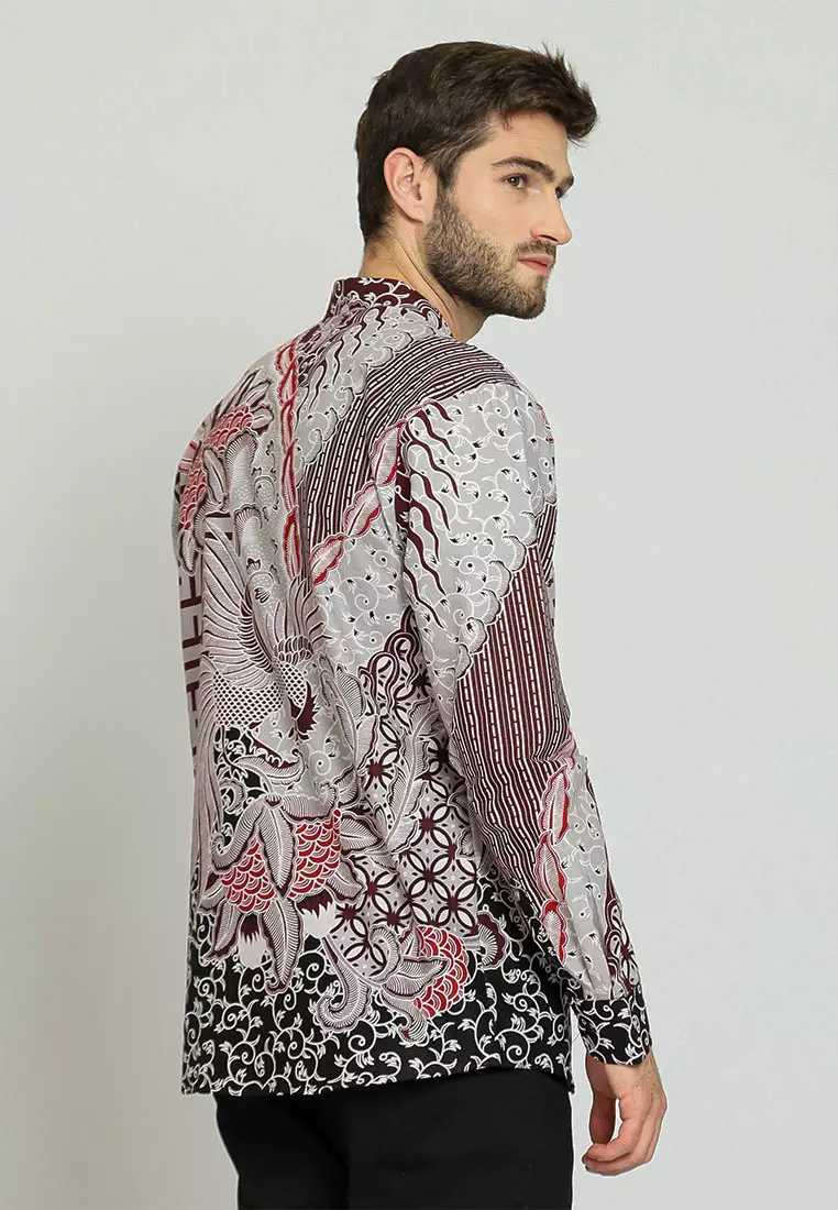 My Aksa Batik Pria Kemeja Koko Panjang Furing Jeremy Jessica